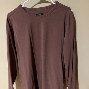 Men's Alpha Fishtail Long Sleeve Burgundy Extra Large